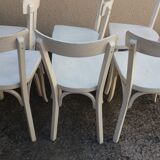6 white Bistro chairs