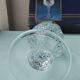 6 crystal stem glasses