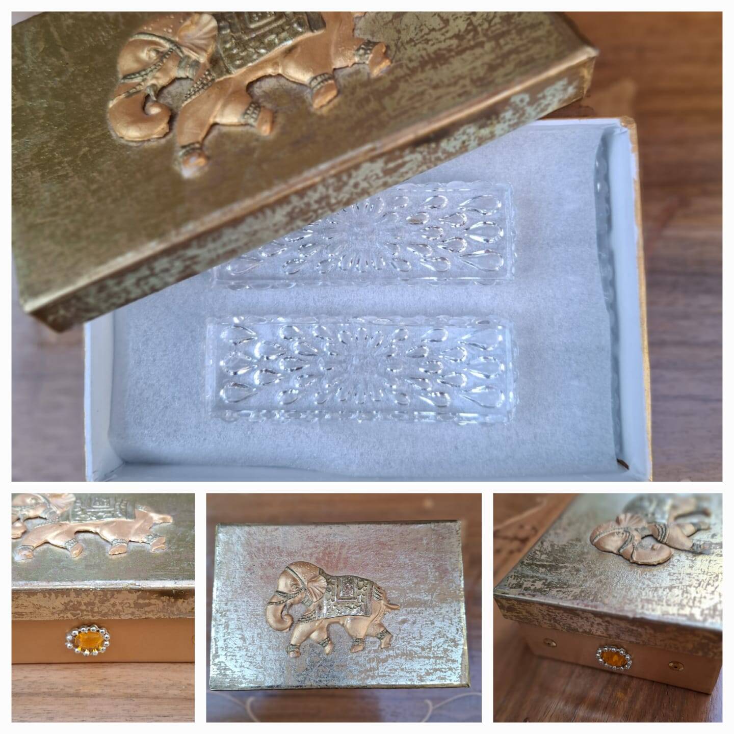 12 Baccarat crystal knife rests