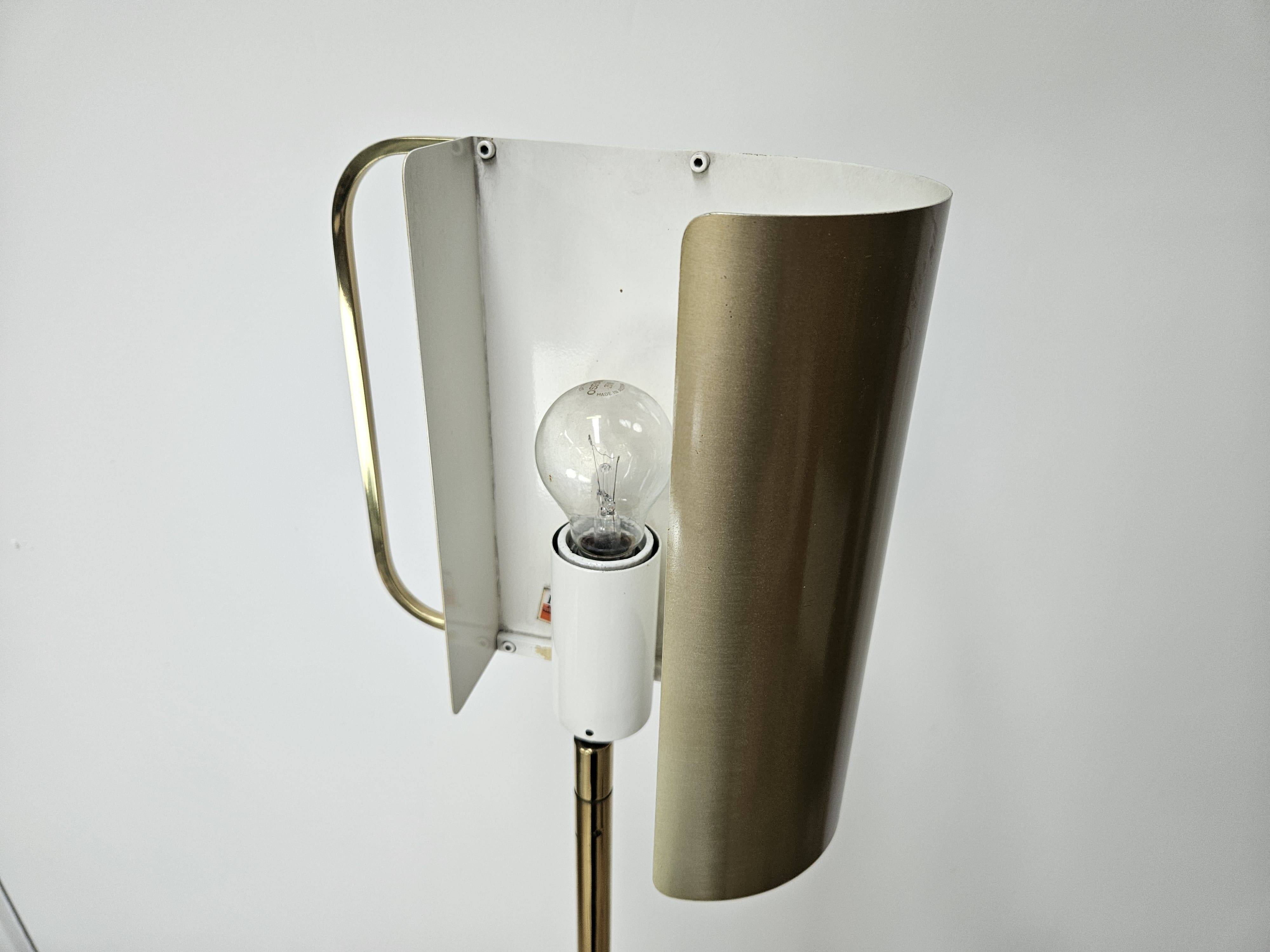 Lampadaire en laiton de Pia Guidetti Crippa pour Lumi, 1970