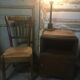Oak bedside table from the 1930s/1940s.