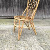 Rattan chair by Louis Sognot 1960