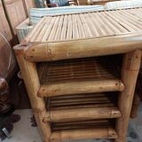 Bamboo desk with chair