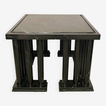 Postmodern “parthenon” side table, Laure Welfling 1980