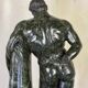 After the Farnese Hercules, a serpentine marble sculpture, a souvenir of the Grand Tour