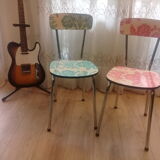 Set of 6 refurbished formica chairs