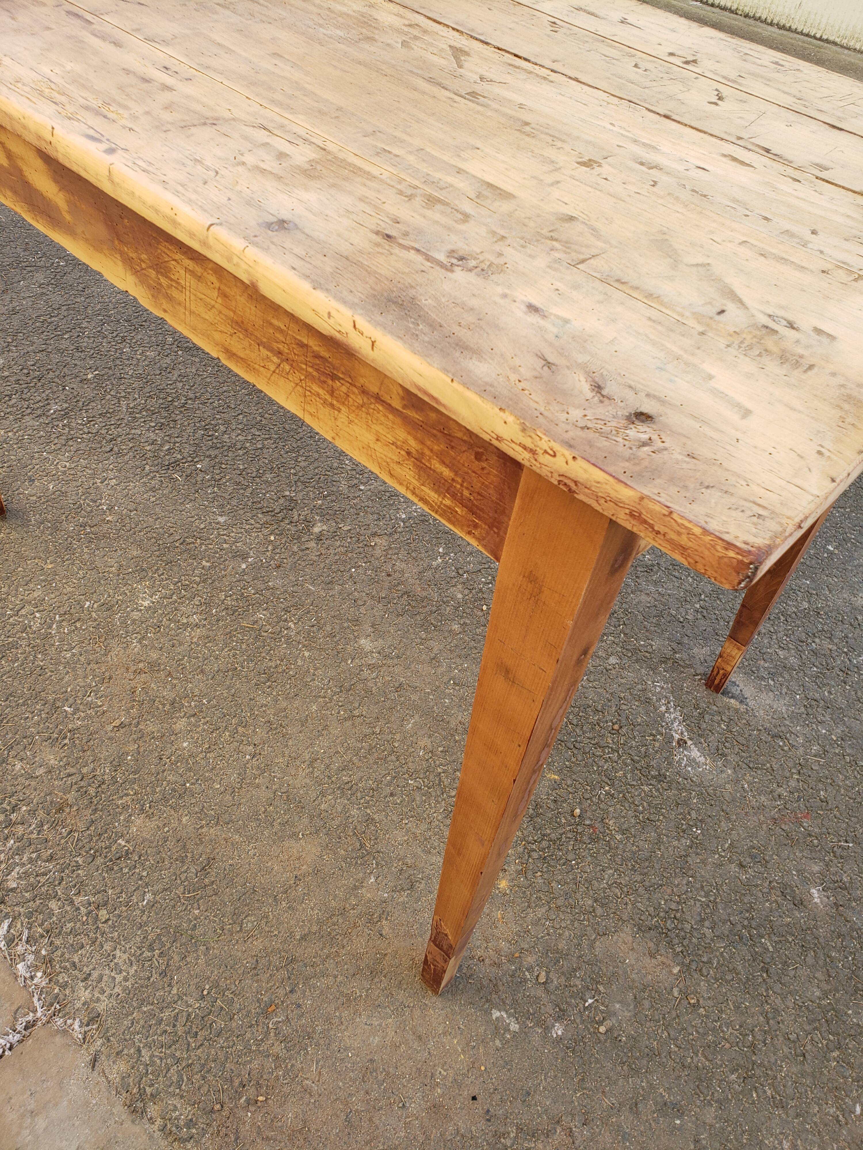 Farm table or "hiss" desk