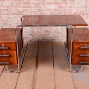 Czech Bauhaus Writing Desk in Walnut attributed to A. Lurcat for Kovona, 1920s