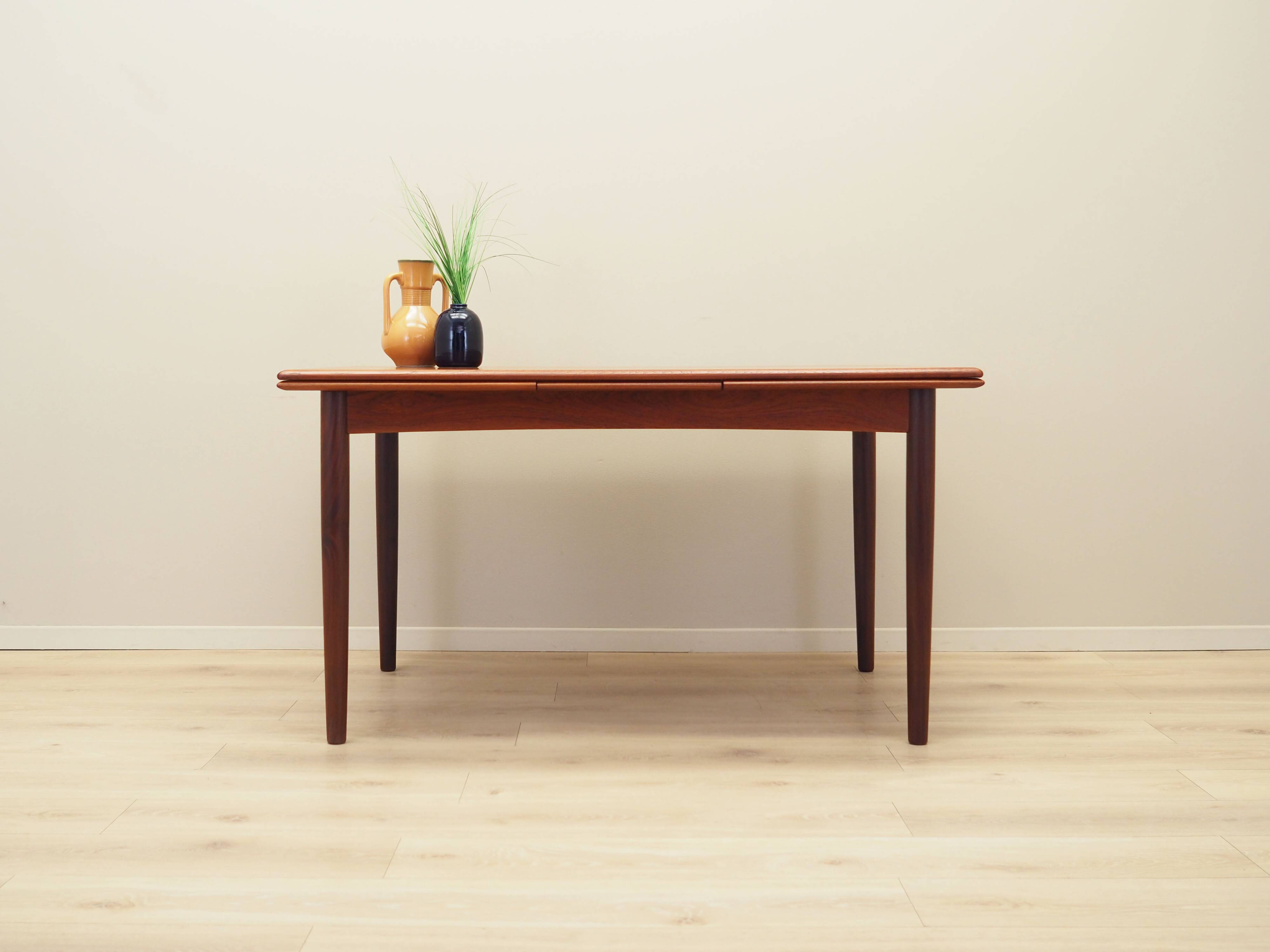 Teak table, Danish design, 1970s, production: Denmark