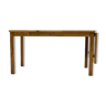 Scandinavian solid pine extendable dining table 1960s