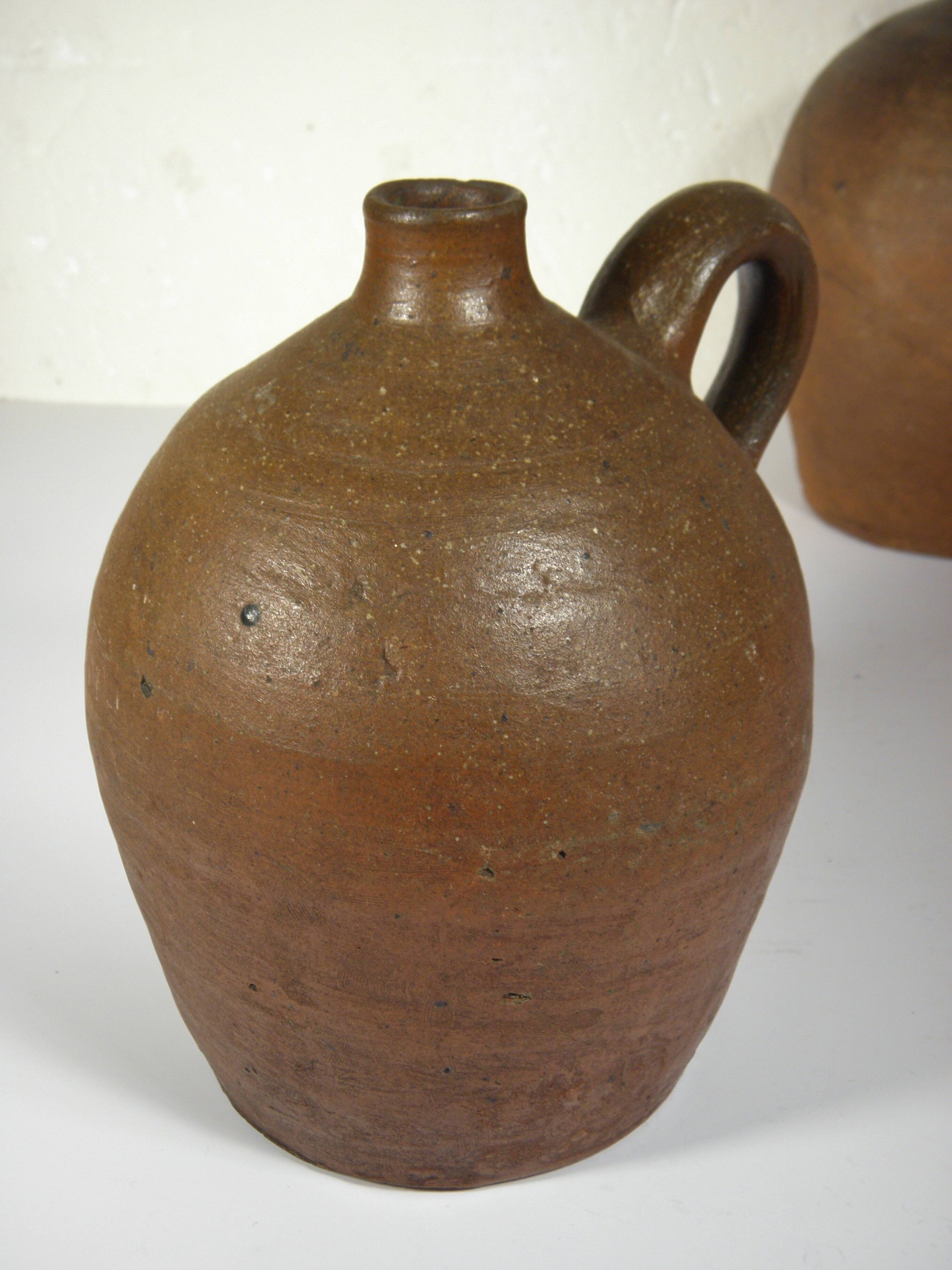 Lot of two old stoneware jugs