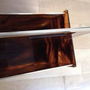 Tortoiseshell lucite magazine rack, Christian Dior Home collection, 1970.