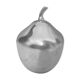 Silver metal ice bucket. Apple shape.