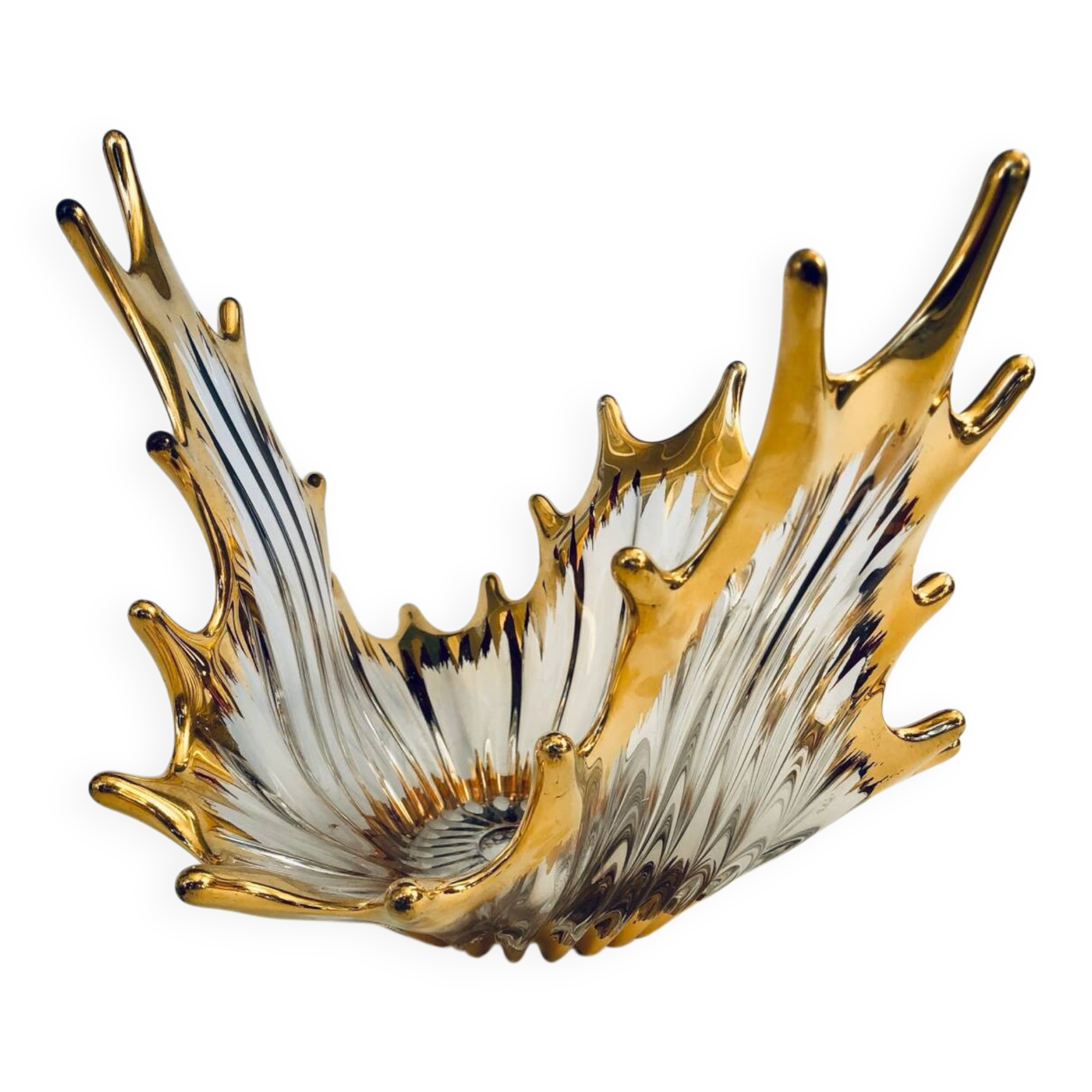 Bayel crystal bowl and gilding, 1950-60