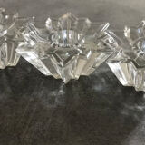 Set of 3 vintage table candle holders star shape