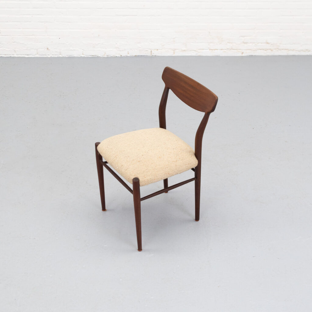 Set of 4 dining chairs by Lübke, 1960s