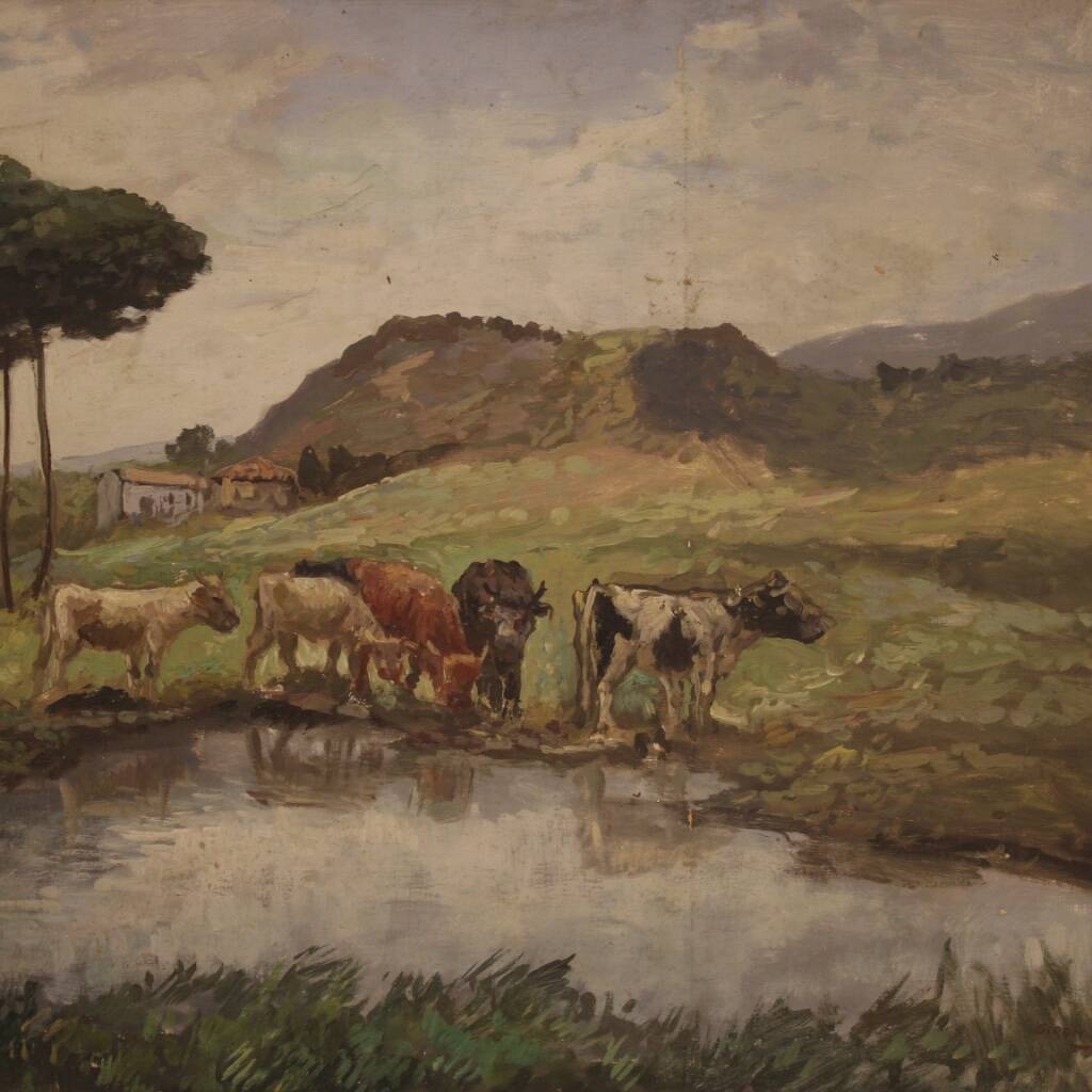 Great French painting landscape from the 20th century