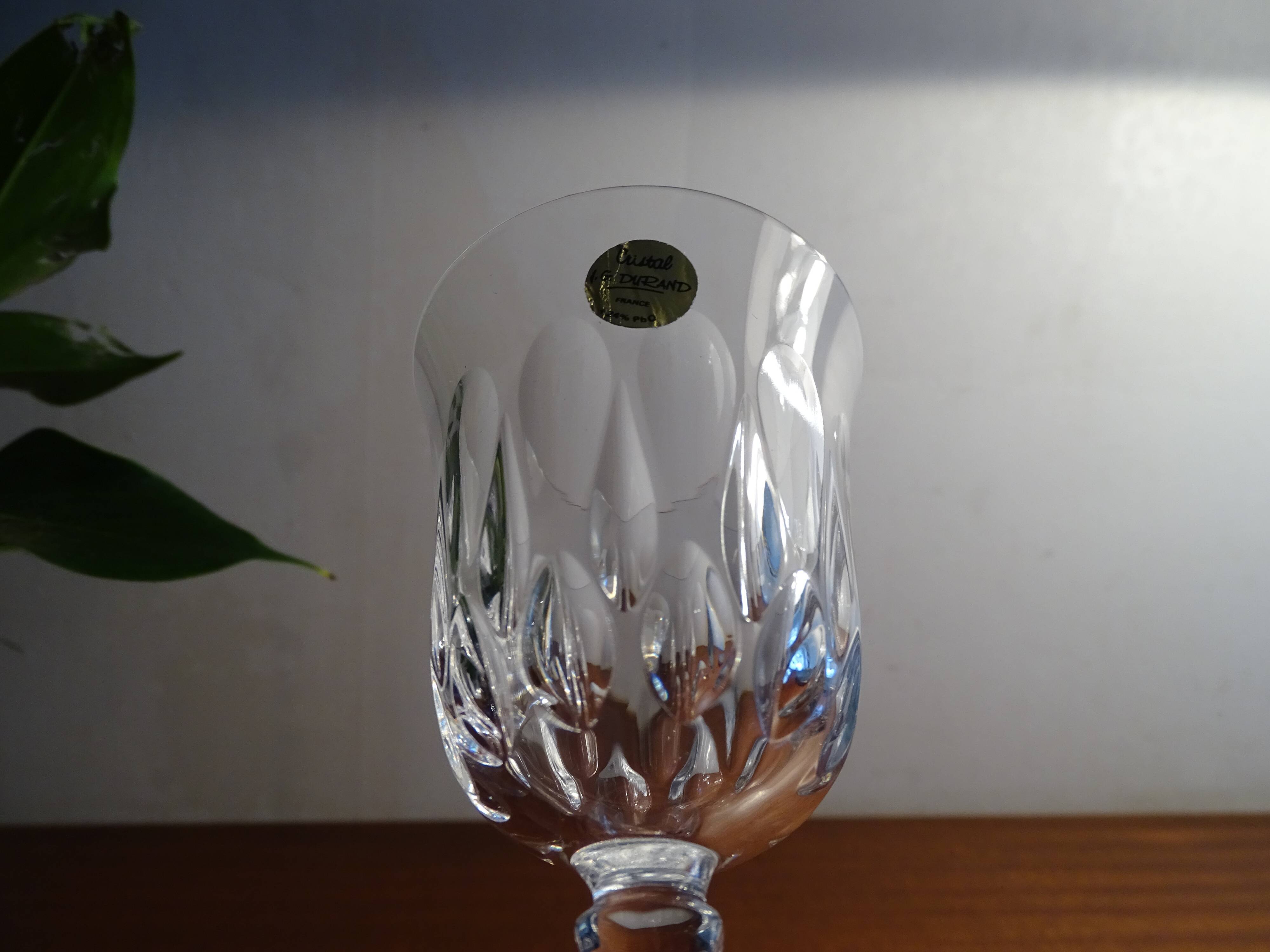 6 verres vin rouge Cristal d'Arques JG Durand Villiers 11,5 cl taille Beaulieu