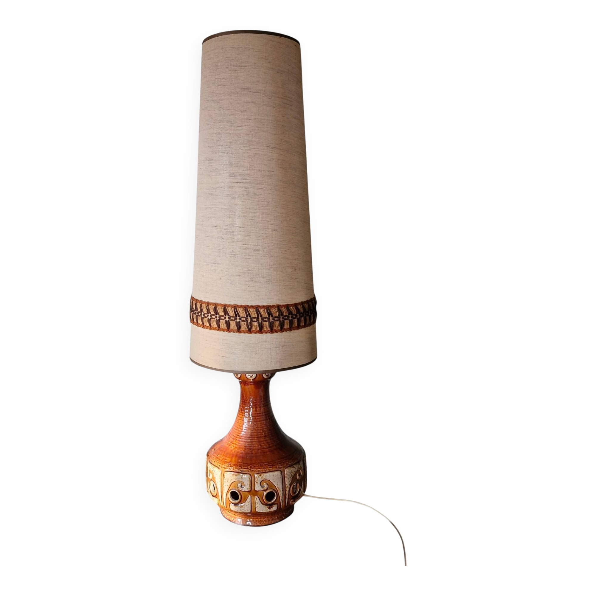 70s ceramic floor lamp