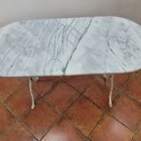 Table de bistrot dessus marbre