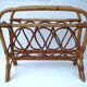 Vintage rattan magazine door