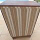 Bar furniture year 1940 inside veneered in light wood with linen canvas
