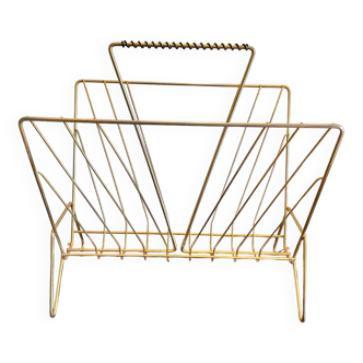 Gilded metal magazine holder