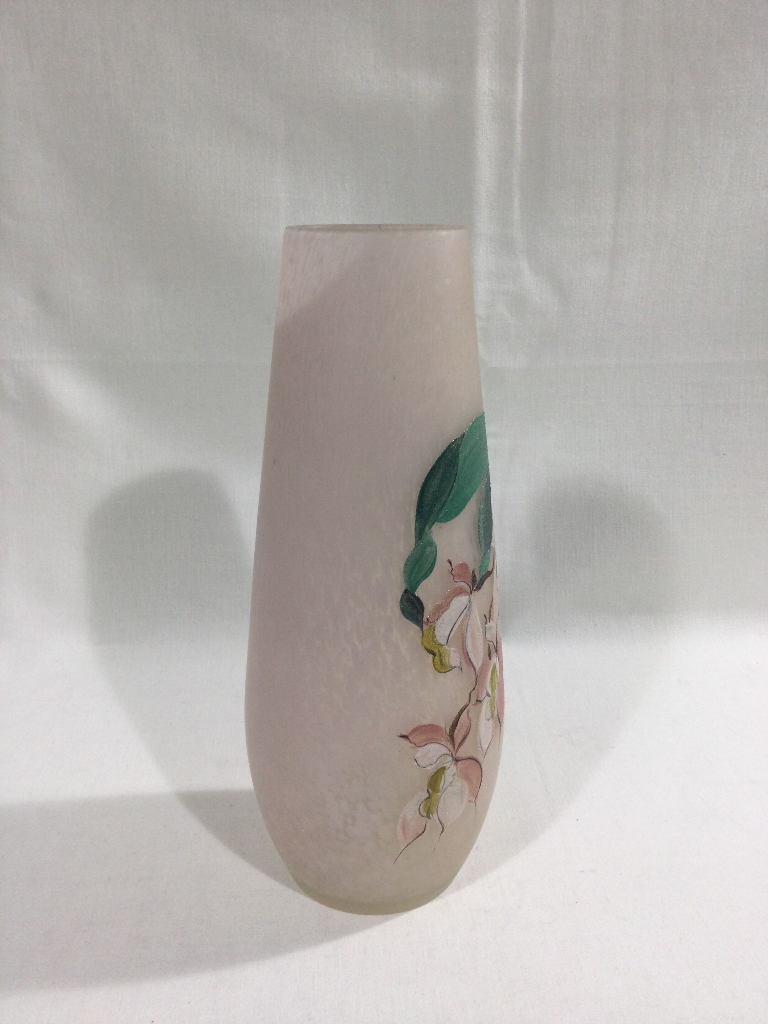 A.Naudy glass paste vase