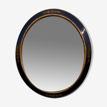 Miroir ovale époque XIX 63x74cm