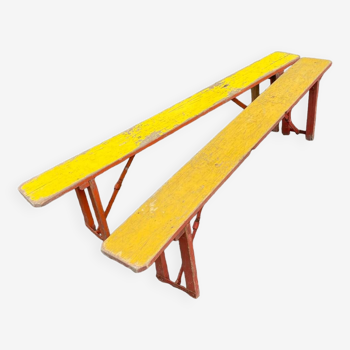 Pair of folding benches