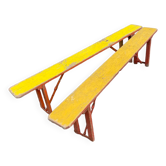 Paire de bancs pliants