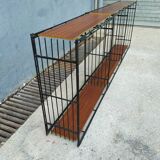 Flexible shelves metal teak