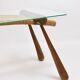 Mid-century side table by Max Kment, maple, cord, Austria, 1950s