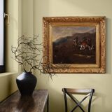 Flemish painting from the 17th century, hunting scene