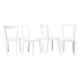 Lot de quatre chaises livia blanches, Gio Ponti