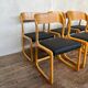 Set of 6 vintage bentwood sleigh chairs by Baumann - 1960s