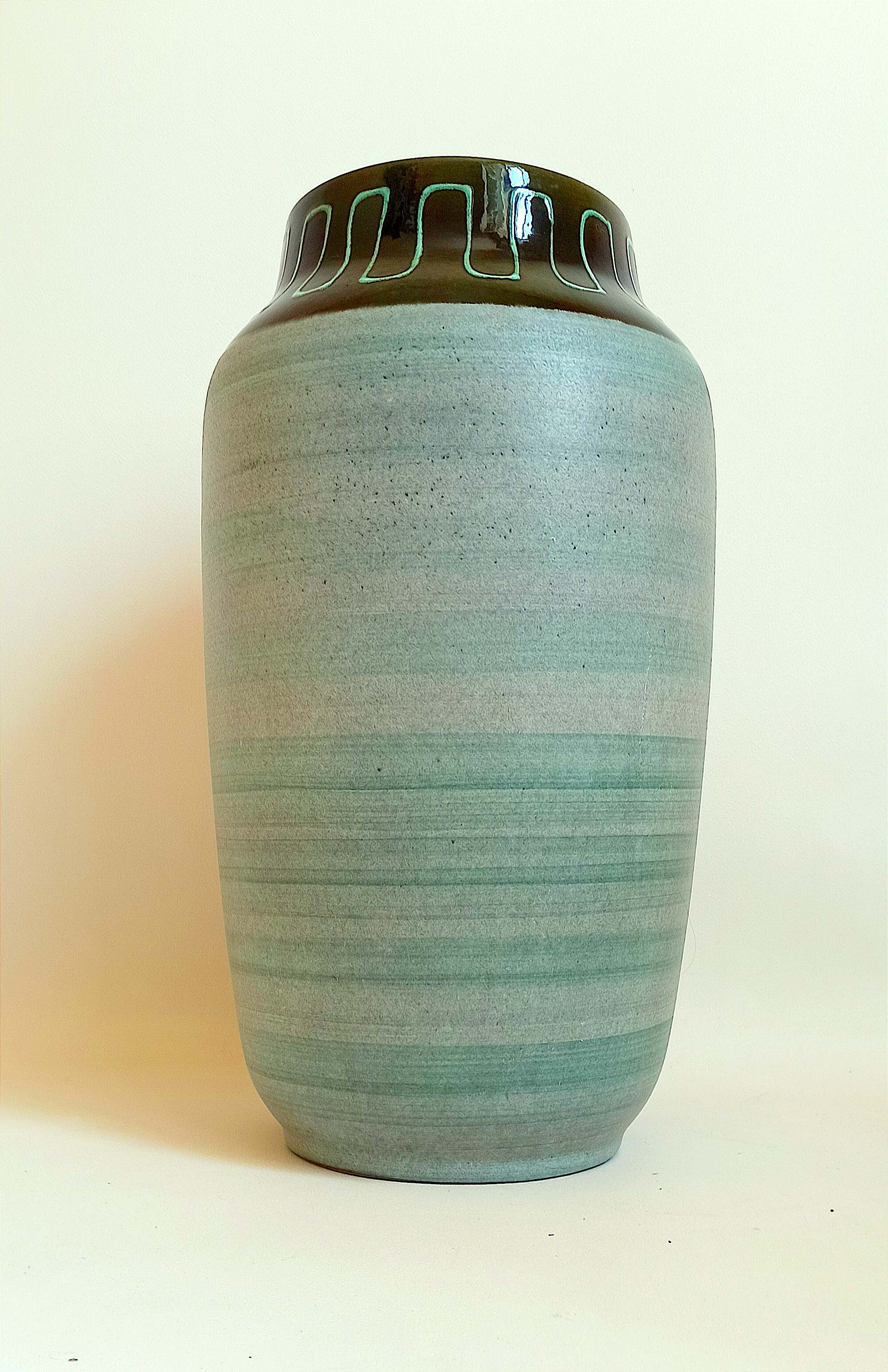 Ceramic vase west germany 70s height 50 cm