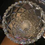 Ancien vase en verre pressé
