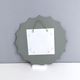 Postmodern sun shaped bronze wall mirror, italy