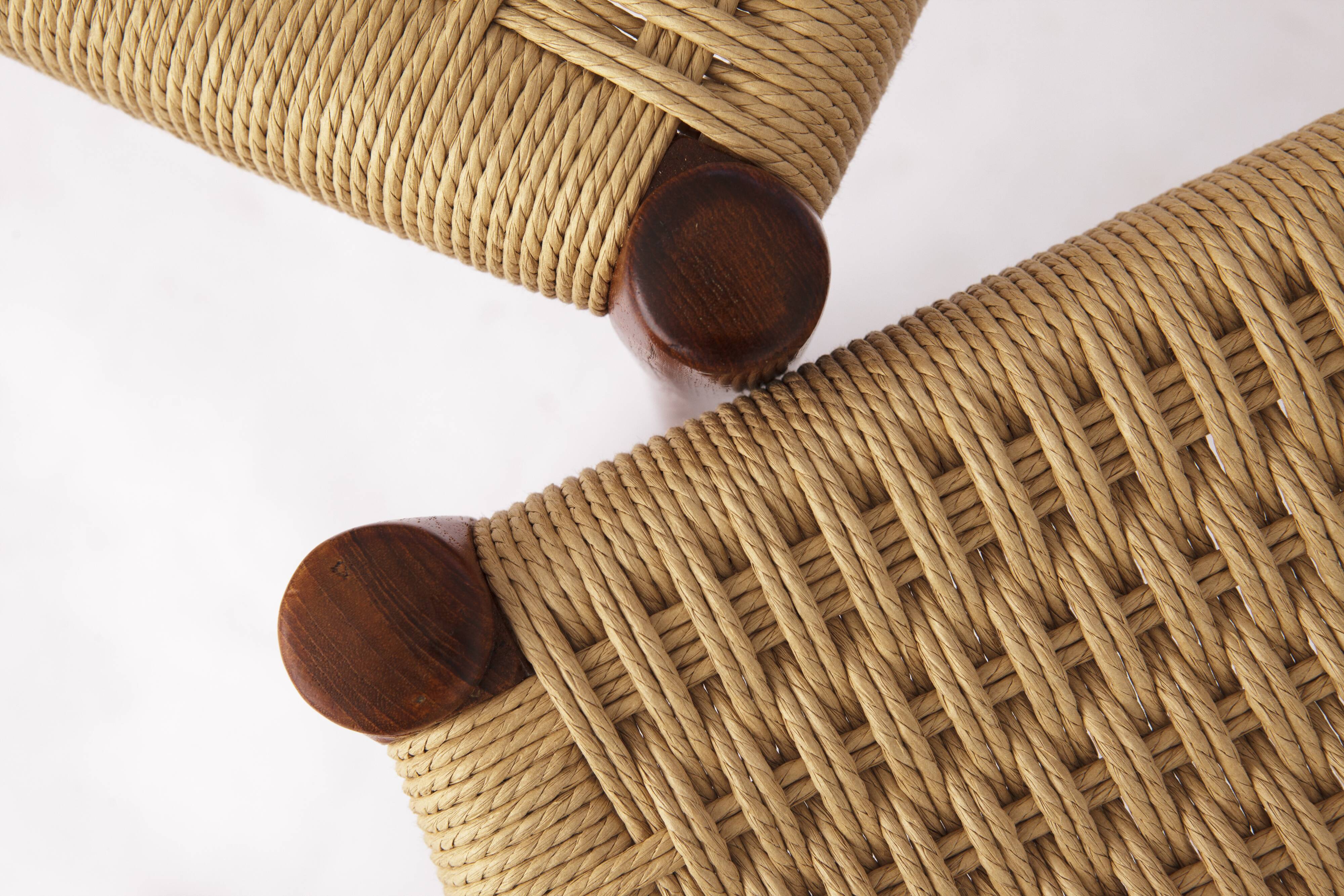 Set of 4 Niels Otto Møller Model 84 Chairs – Danish Teak & Paper Cord, 1970