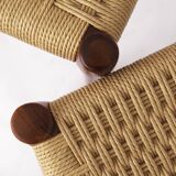 Set of 4 Niels Otto Møller Model 84 Chairs – Danish Teak & Paper Cord, 1970