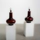 Pair of oversized ceramic lamps. Circa 1970