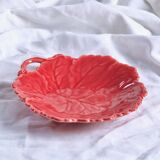 Old Lunéville slip pocket emptier with red leaf