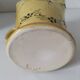 JP Daniel handmade earthenware pitcher – floral decoration on a yellow background
