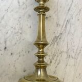 Bougeoir / chandelier en laiton doré années 20