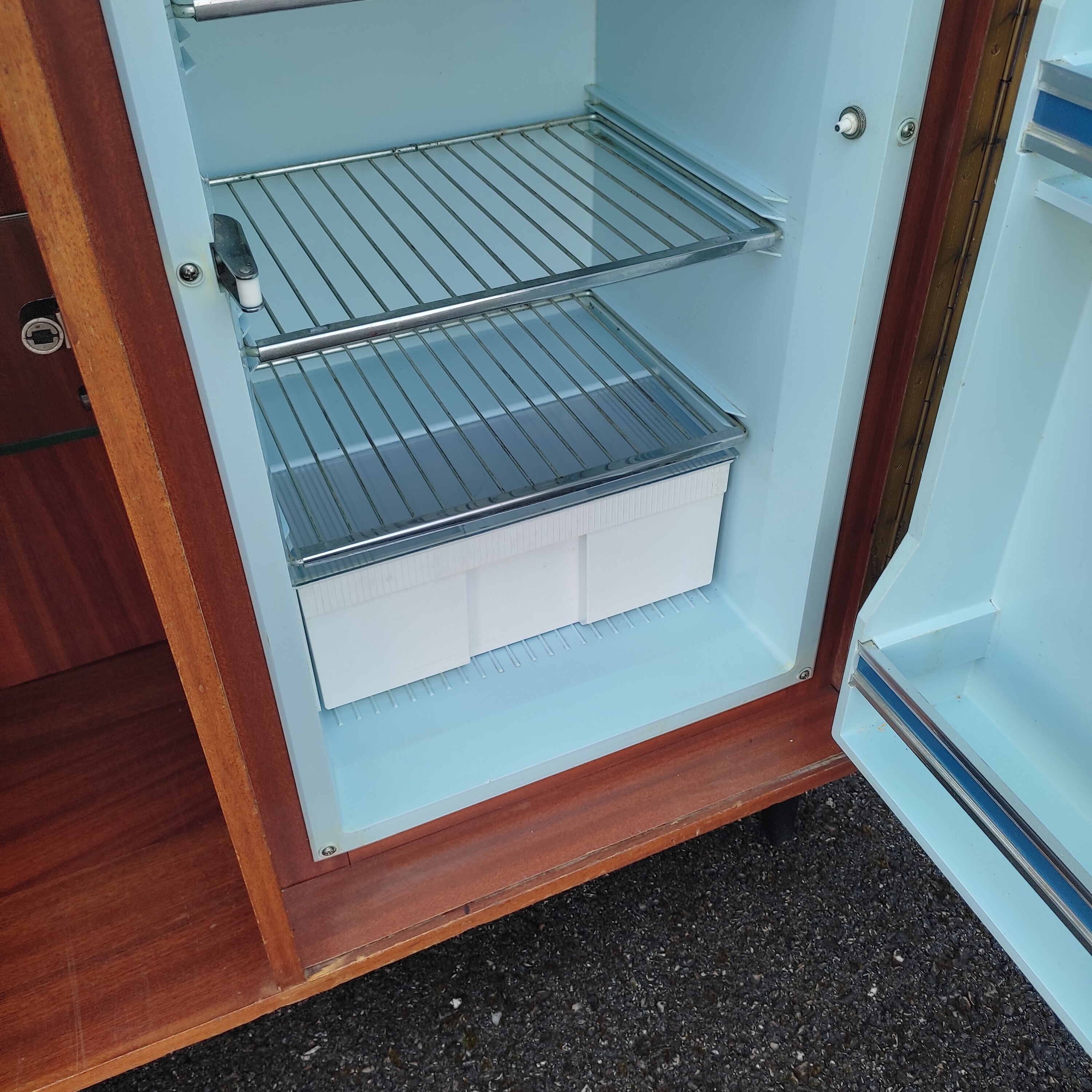 Vintage bar fridge cabinet