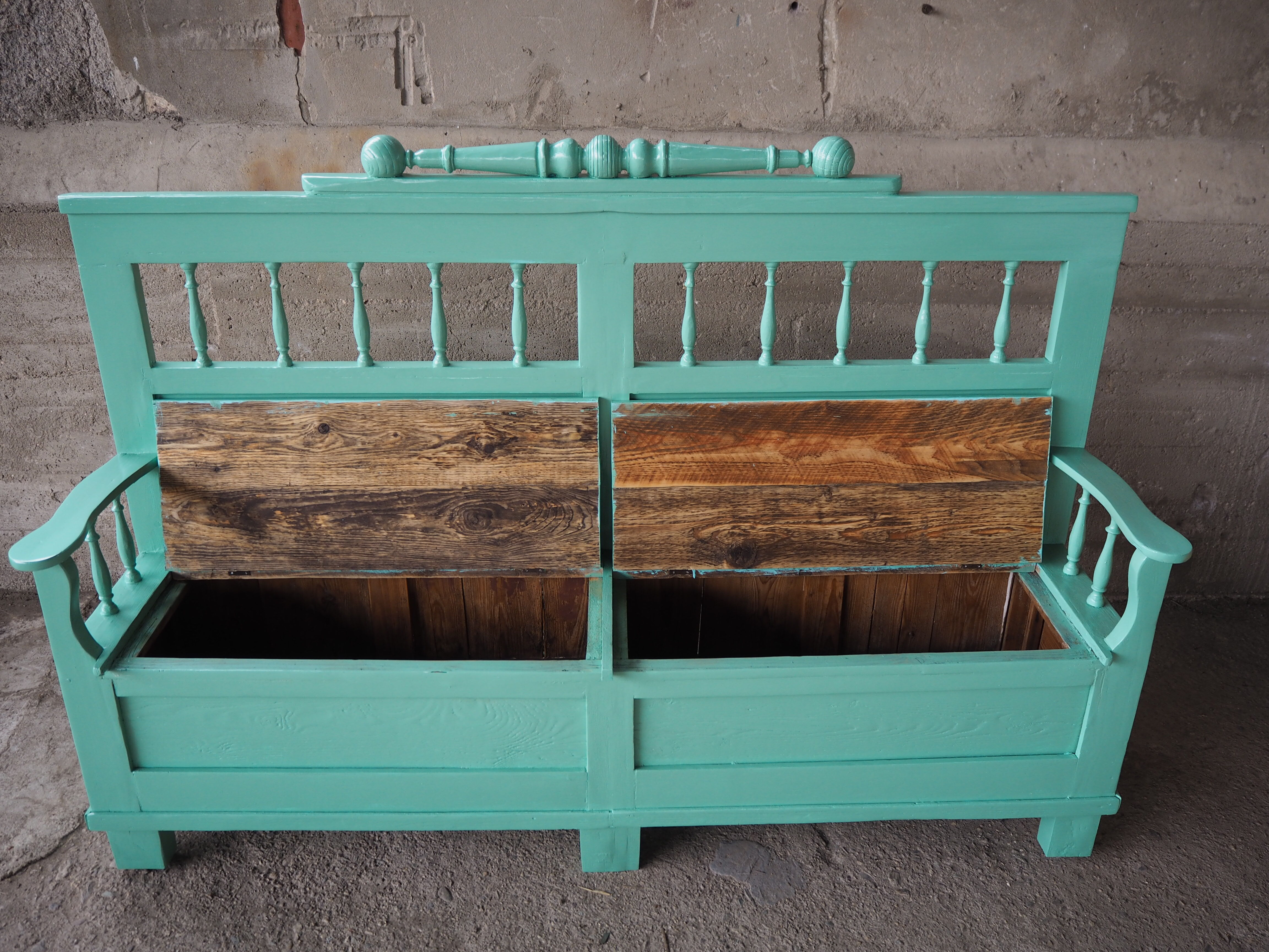 Antique Wooden Bench, 1920s