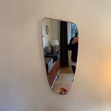 1960s asymmetrical mirror 35x78cm