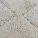 Beni Ouarain Berber Rug • Minimalist white diamond design