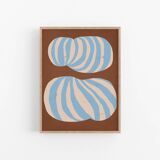 Abstract stripes giclee print, 50x70cm